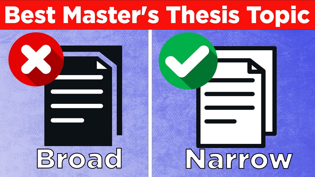 How to Choose the Best Master's Thesis Topic (7 Easy Hacks)