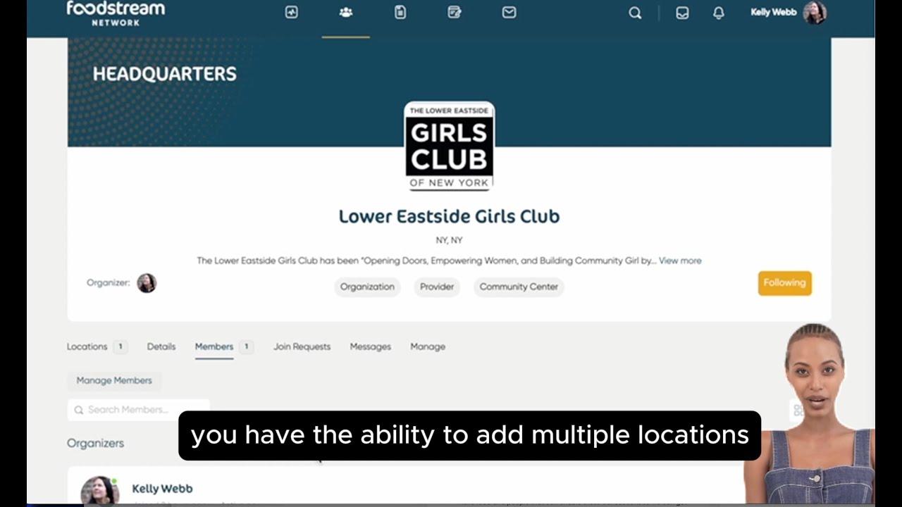 Setting Up a FoodStream Network Organization & Location Account