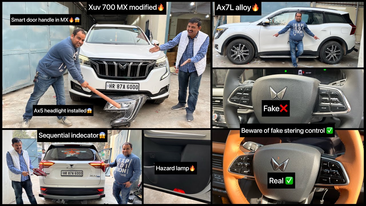 Xuv700 mx✅xuv700 full modified✅xuv700 smart door handle✅xuv700 accessories✅xuv700 mx modified to ax✅