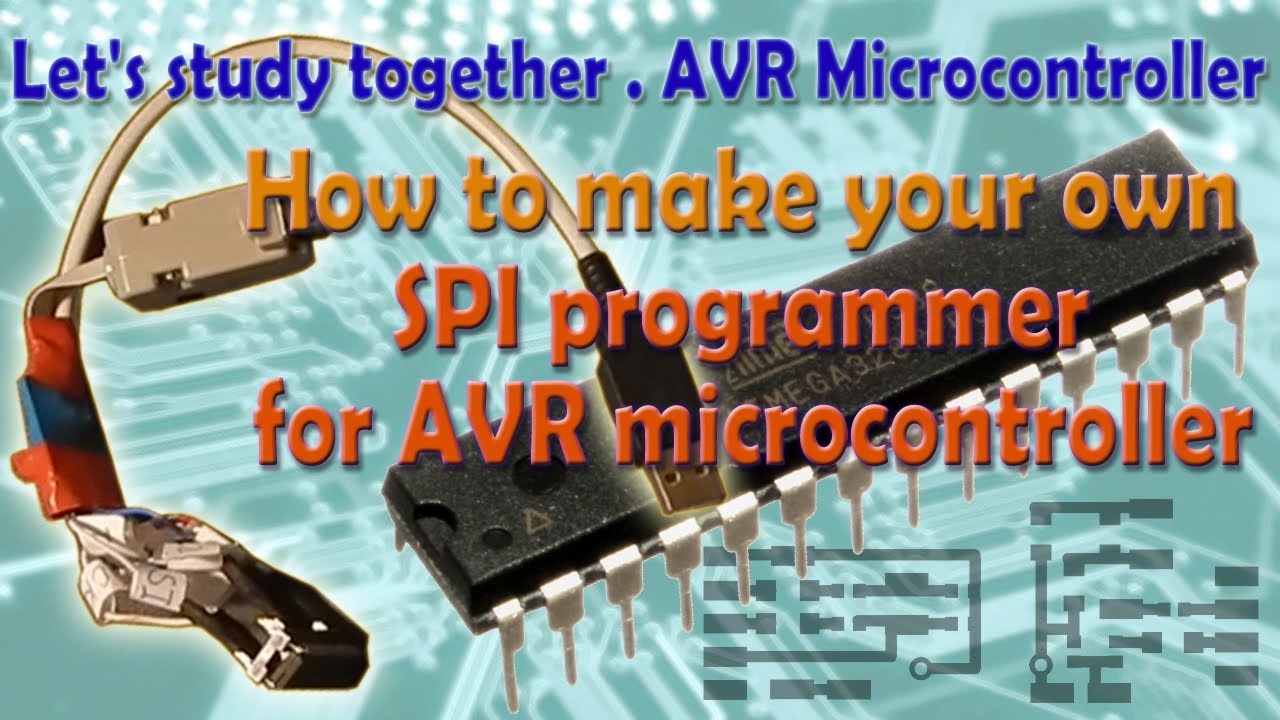 ISP programmer for AVR microcontrollers. Let's study together.  Microcontrollers.