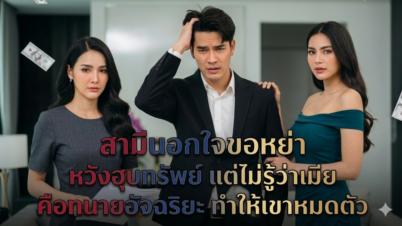 หกปีต่อมา   ถูกบังคับให้หย่าร้าง เศรษฐีตกใจอย่างมากเมื่ออดีตภรรยาปรากฏตัวพร้อมลูกแฝด