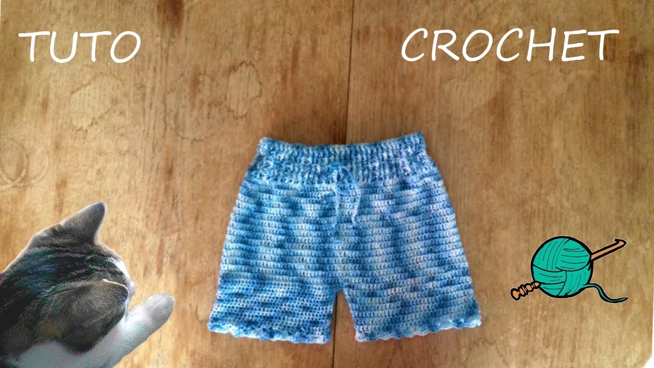 TUTO CROCHET Comment faire un Short au crochet coton