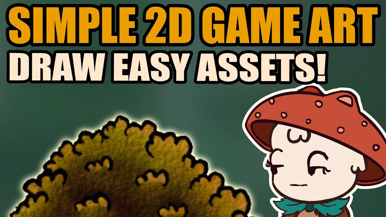 How to make 2D game art! Simple assets, even if you are bad at drawing
