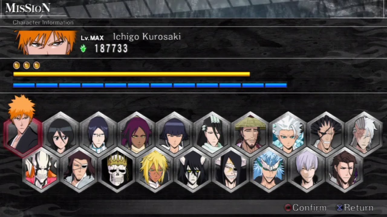 Bleach: Soul Resurreccion Opening and All Characters [PS3]