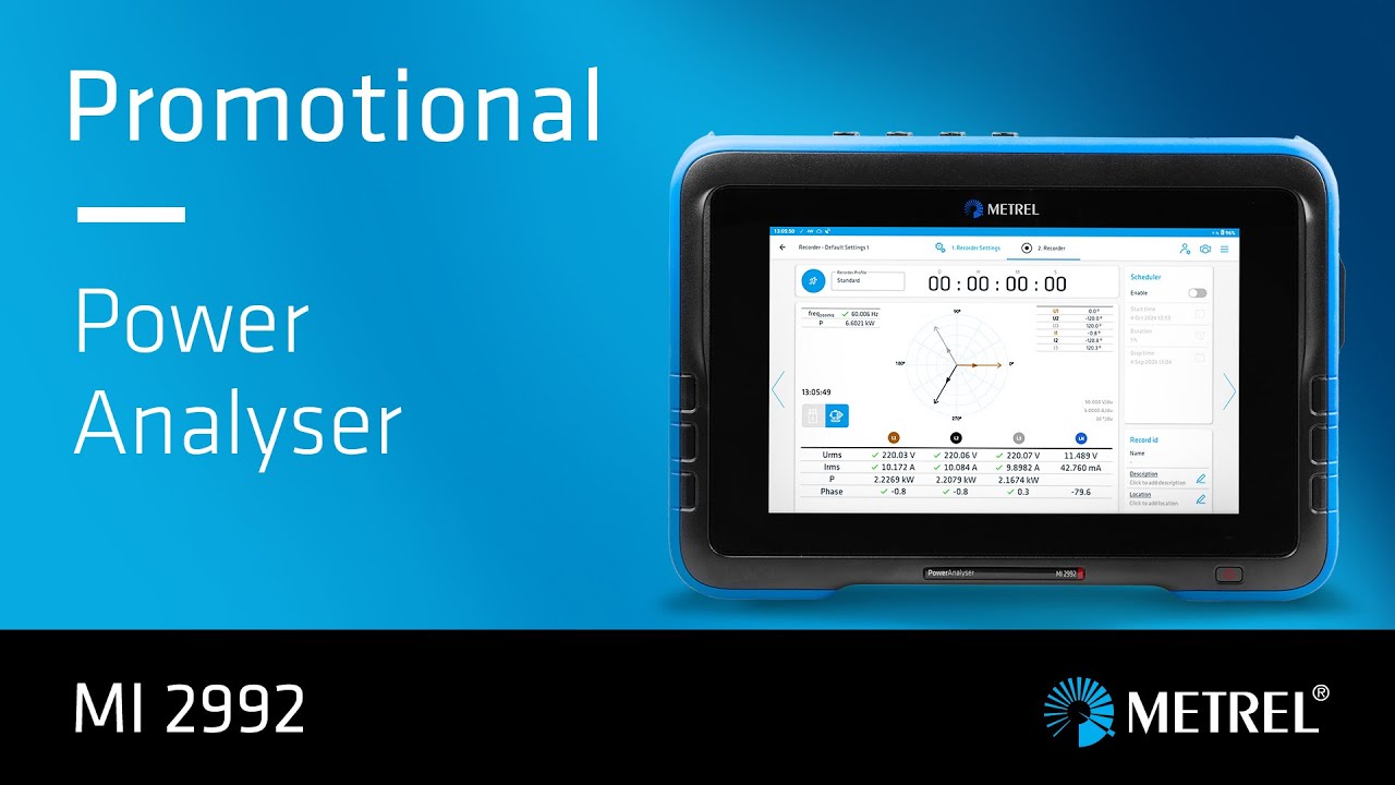 Metrel | MI 2992 Power Analyser | Promotional