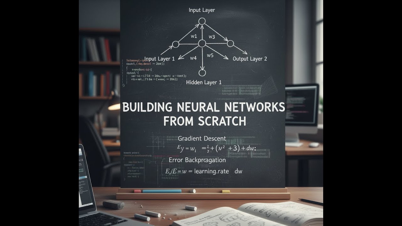 Building Neural Networks from Scratch – Lecture 12: Gradient Descent for Weights w1 to w6