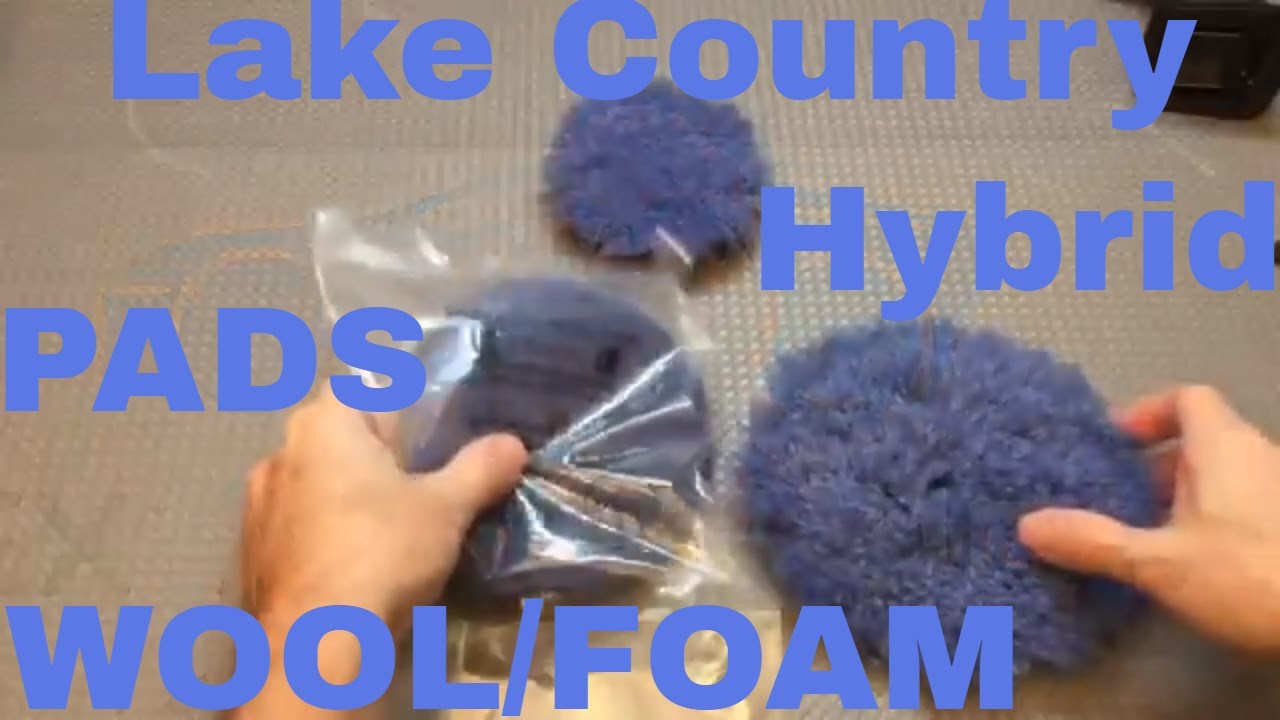 Lake Country Blue Hybrid Wool/Foam Blend Pad!! Cuts Like Natural Wool...Finishes Like A Foam Pad!!!