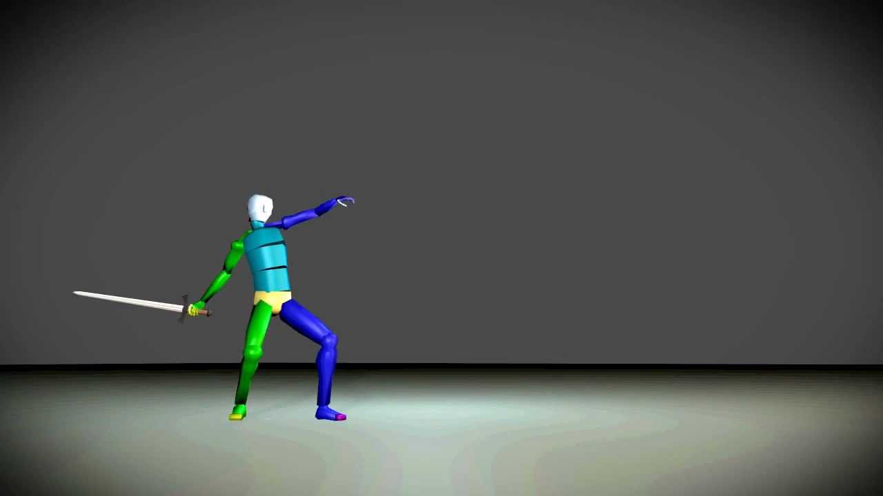 Biped - Sword Slash Animation 01