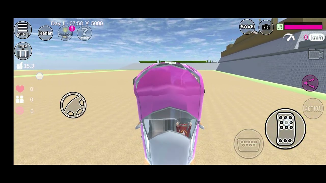 😭😱😱😱😡😡😡😠 Sakura school simulator car 🚨 racing 