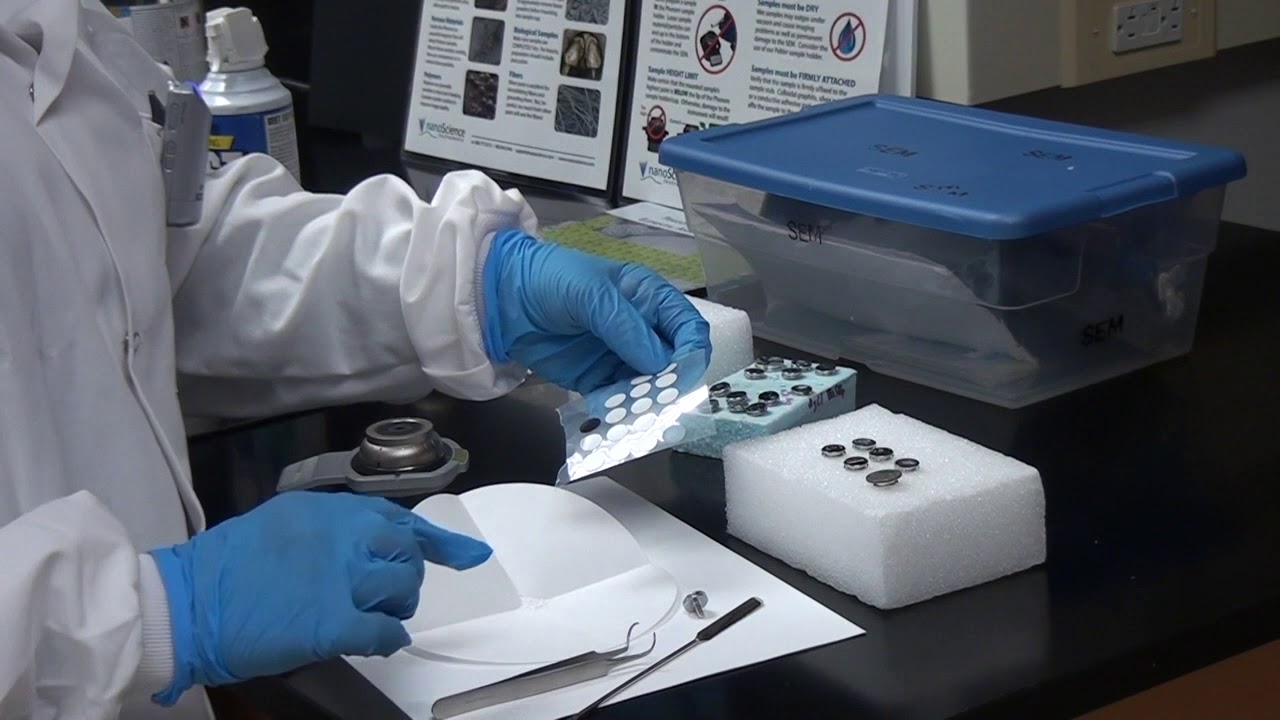Phenom SEM Overview - Part 2: Placing a Sample on a Stub for Analysis (NVCC 02/13)