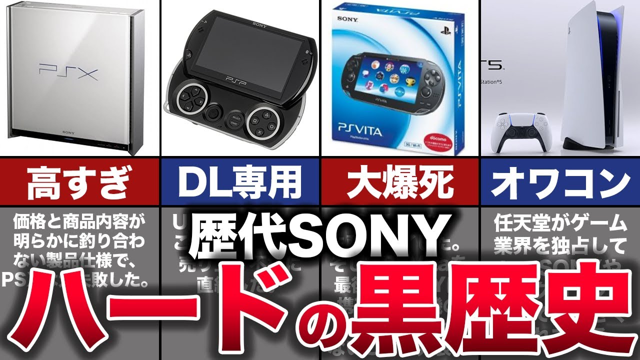 【ゆっくり解説】ソニー約30年の敗北の歴史、負けハードを一気に振り返る
