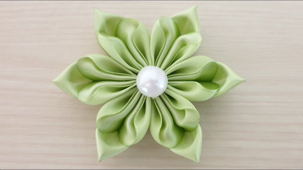 Amazing Ribbon Flower Work - Hand Embroidery Flowers Design - Sewing Hacks - Easy Flower Making