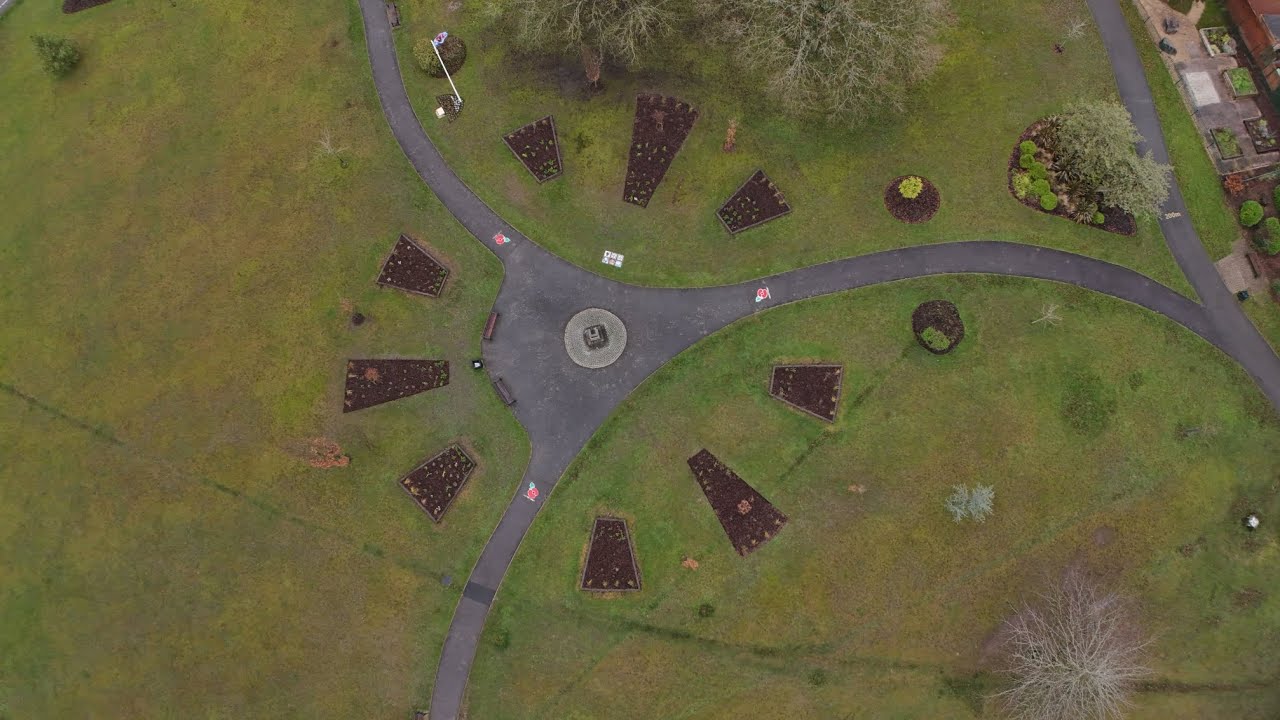 Coalville & park, from above 