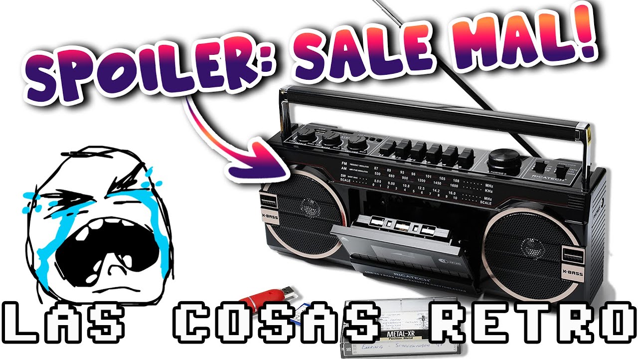 ¿Un RADIO CASSETTE en 2025? 🔊 Ricatech PR1980 BOOMBOX GHETTOBLASTER