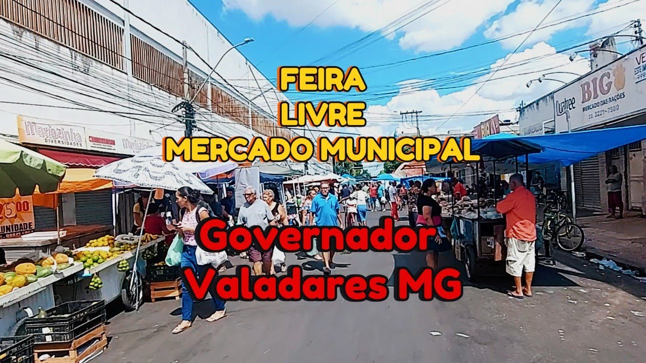 feira livre de domingo Governador Valadares MG