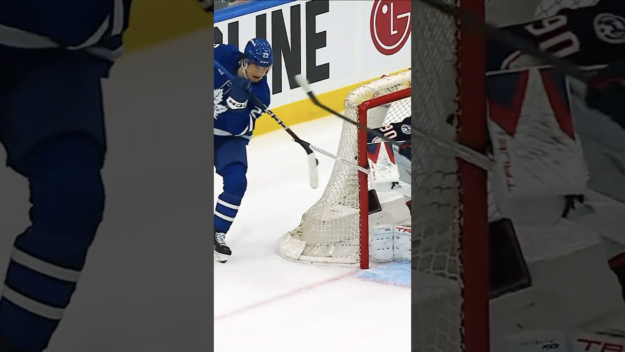 Michigan Attempt by Knies! #nhl #leafs #hockey #BlueJackets