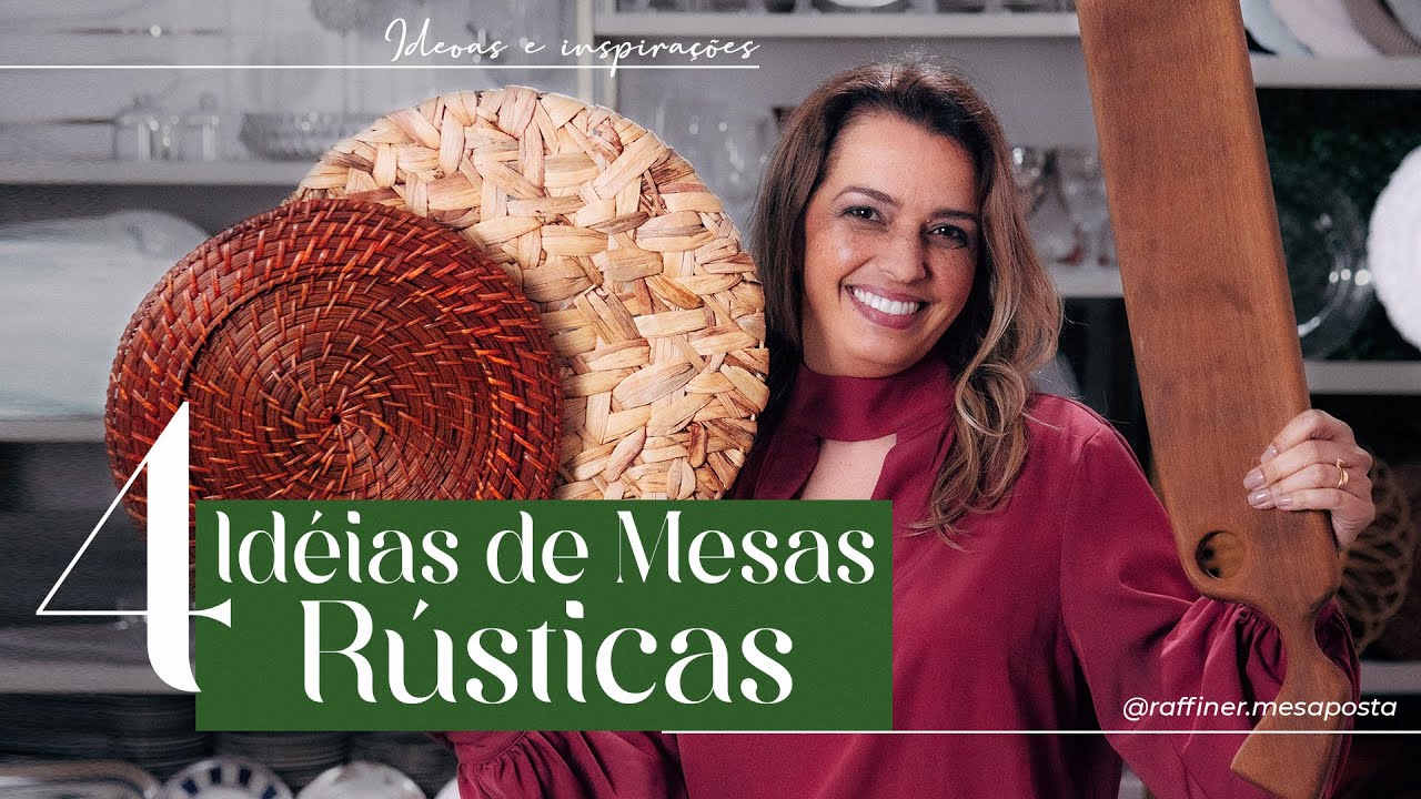 Como fazer uma mesa rústica - Mesa Posta