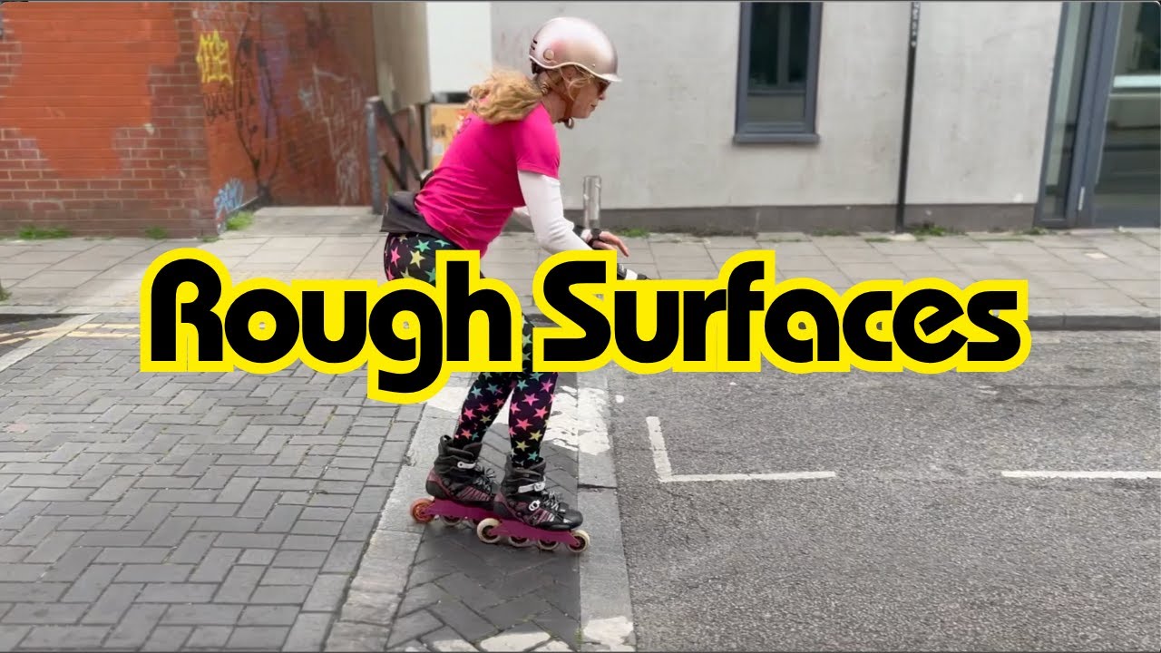 How to street skate & accelerate on rough surfaces on inline skates & rollerblades for beginners