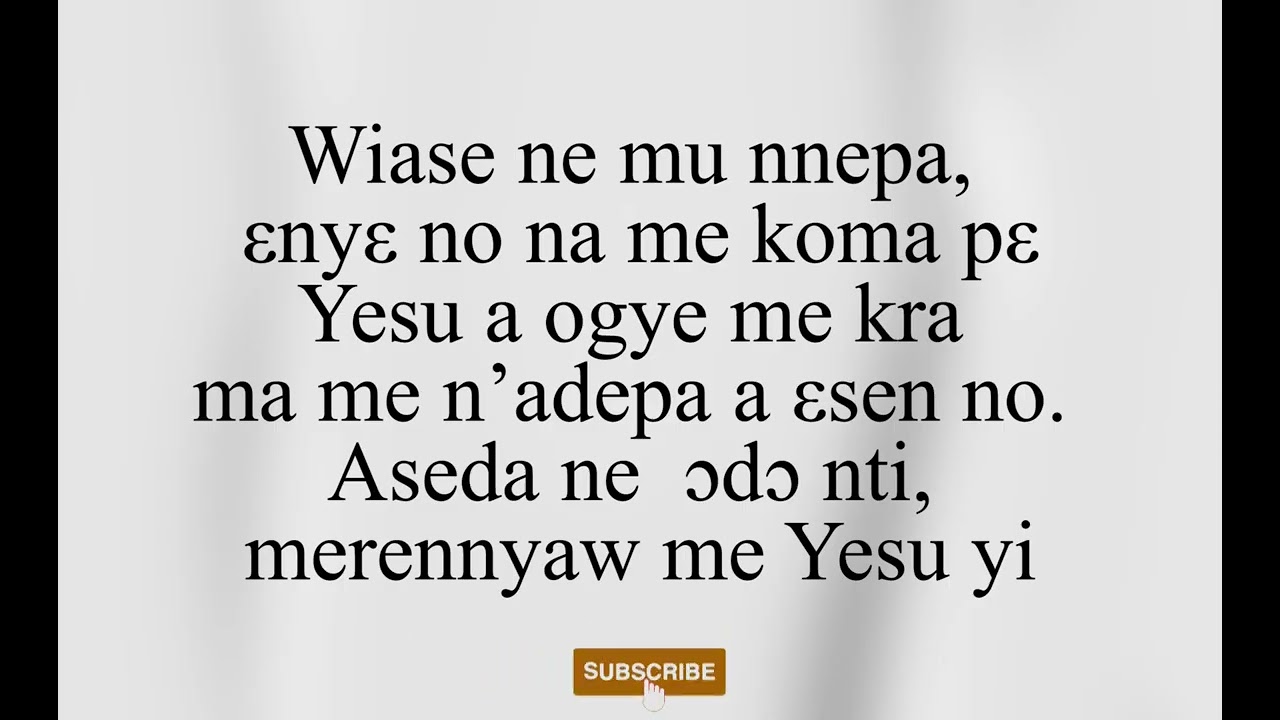 Merenyaw me Yesu da | Presbyterian Hymn 485