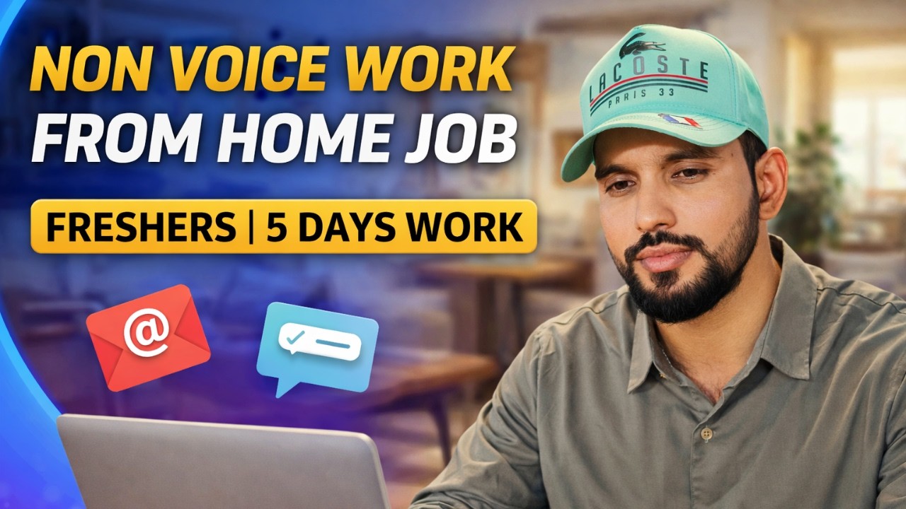 🔥 “NON-VOICE WFH JOB 💻 | FRESHERS CAN APPLY ✅ | 5 DAYS WORK” 🚀