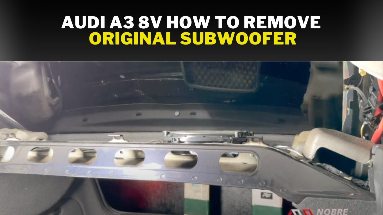 Audi A3 8V   How to remove original SUBWOOFER