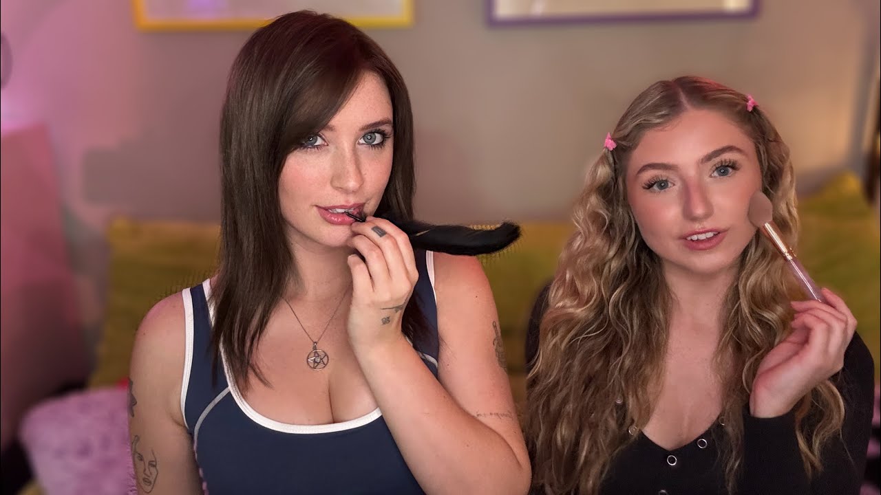 ASMR Tickle Trigger Duo | POV you’re stuck!! 🪶