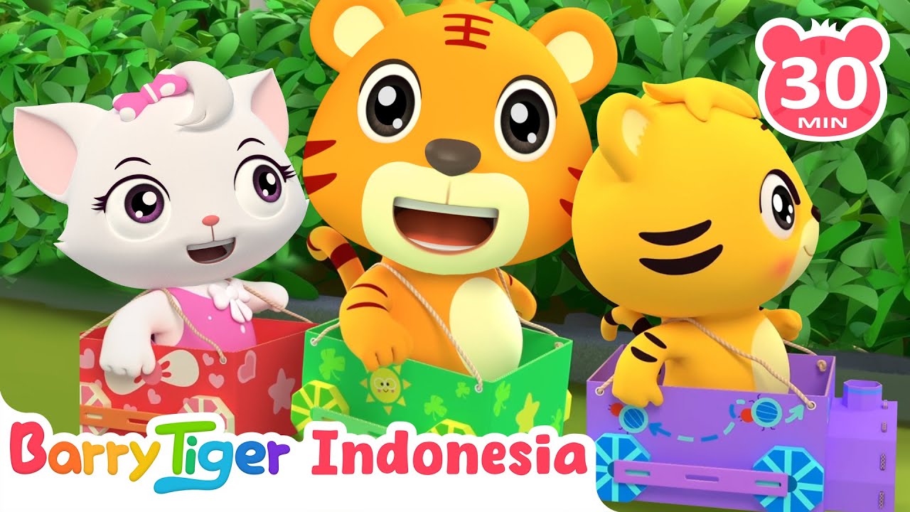 Lagu Kereta | Lagu Hewan & Lagu Anak | Kartun & Video Anak | BarryTiger BabyTiger