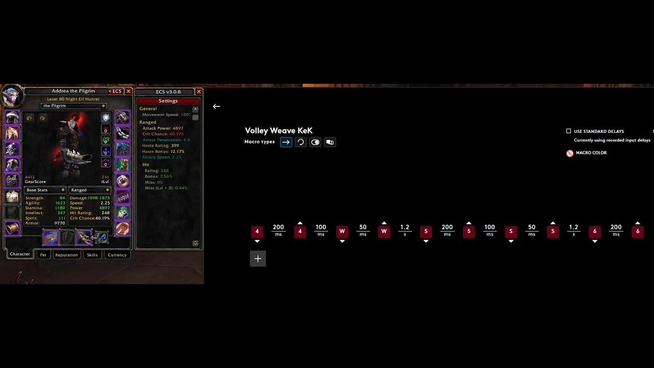 Wolk Hunter Volley Weaving with mouse macro.... this is broken KEK
