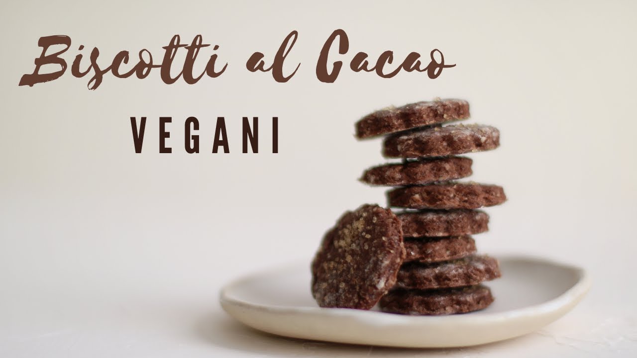 BISCOTTI VEGANI AL CACAO | Frolla facile e senza riposo