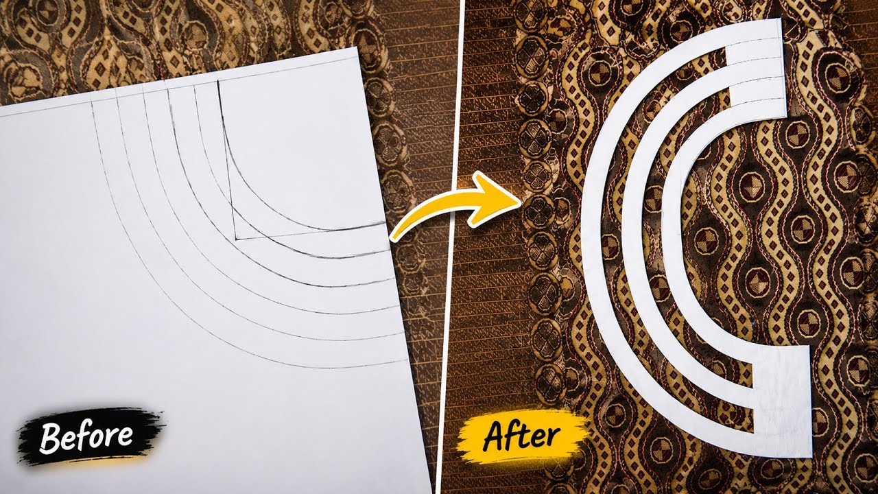 double block neck cutting 🤯best for Eid #Eidneckdesign#bestneckof2026#viralneckdesign#trending 