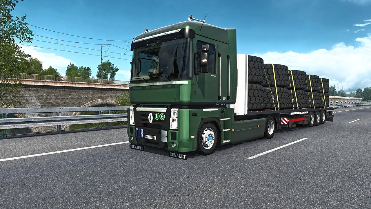 Euro Truck Simulator 2 | Renault Magnum | Kogel Multi Mega Trailer | 4K
