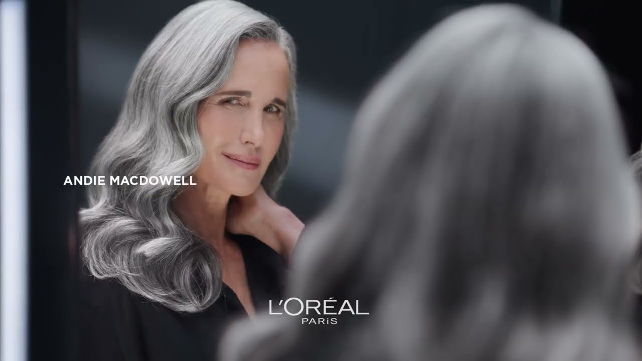 L'OR&Eacute;AL PARIS - COOL SILVER - ANDIE MACDOWELL