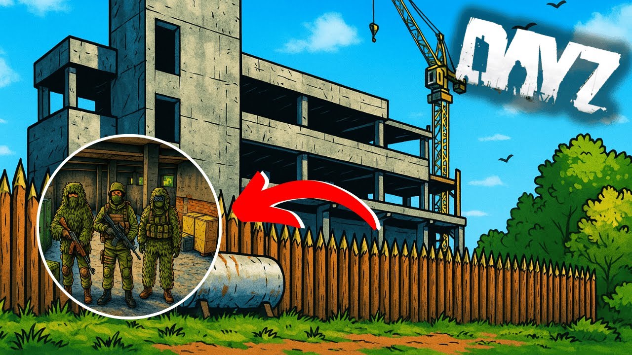 Turning our Construction Site into a FORTRESS Compound - DayZ