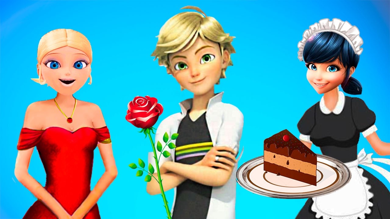 Miraculous Ladybug and Cat Noir Love story Marinette the waitress makes Chloe angry Adrien