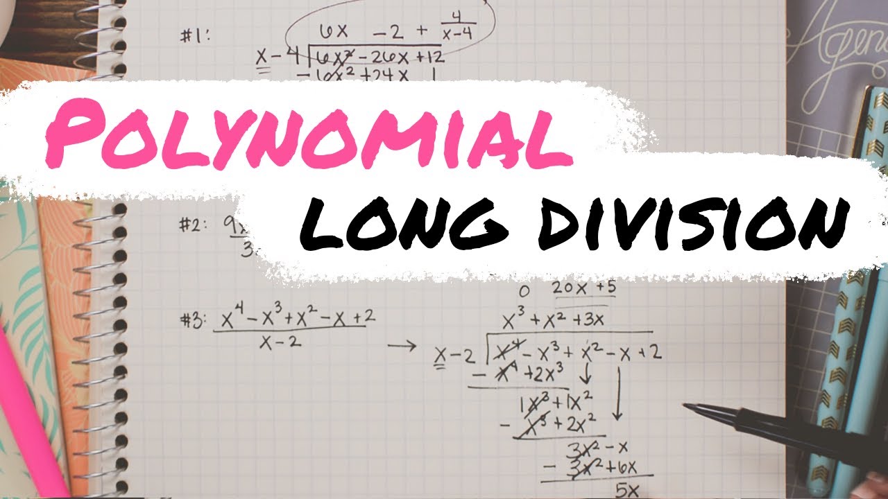 POLYNOMIAL LONG DIVISION » how to divide polynomials | Math Hacks