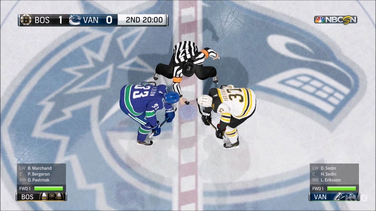 NHL 18 - Vancouver Canucks vs Boston Bruins - Gameplay (HD) [1080p60FPS]