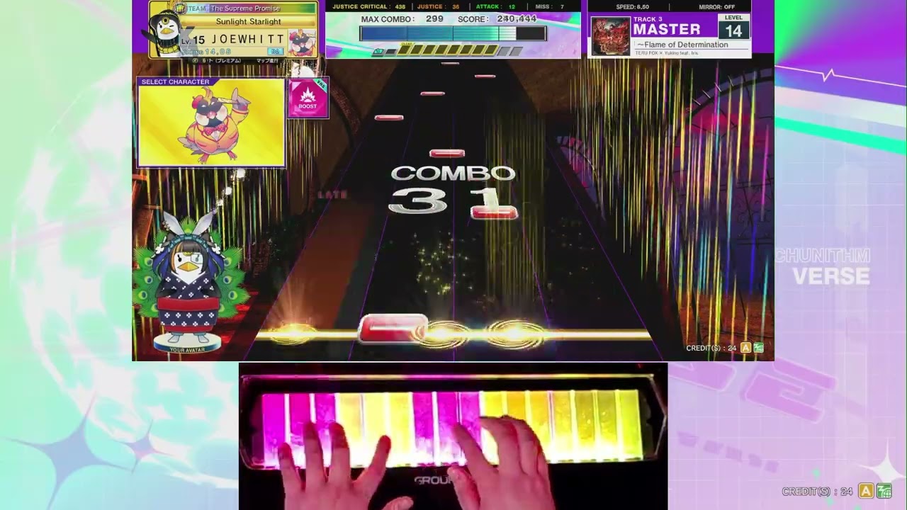 (Chunithm VERSE) 〚隔絶〛 ～Flame of Determination Master-14 [975,851]
