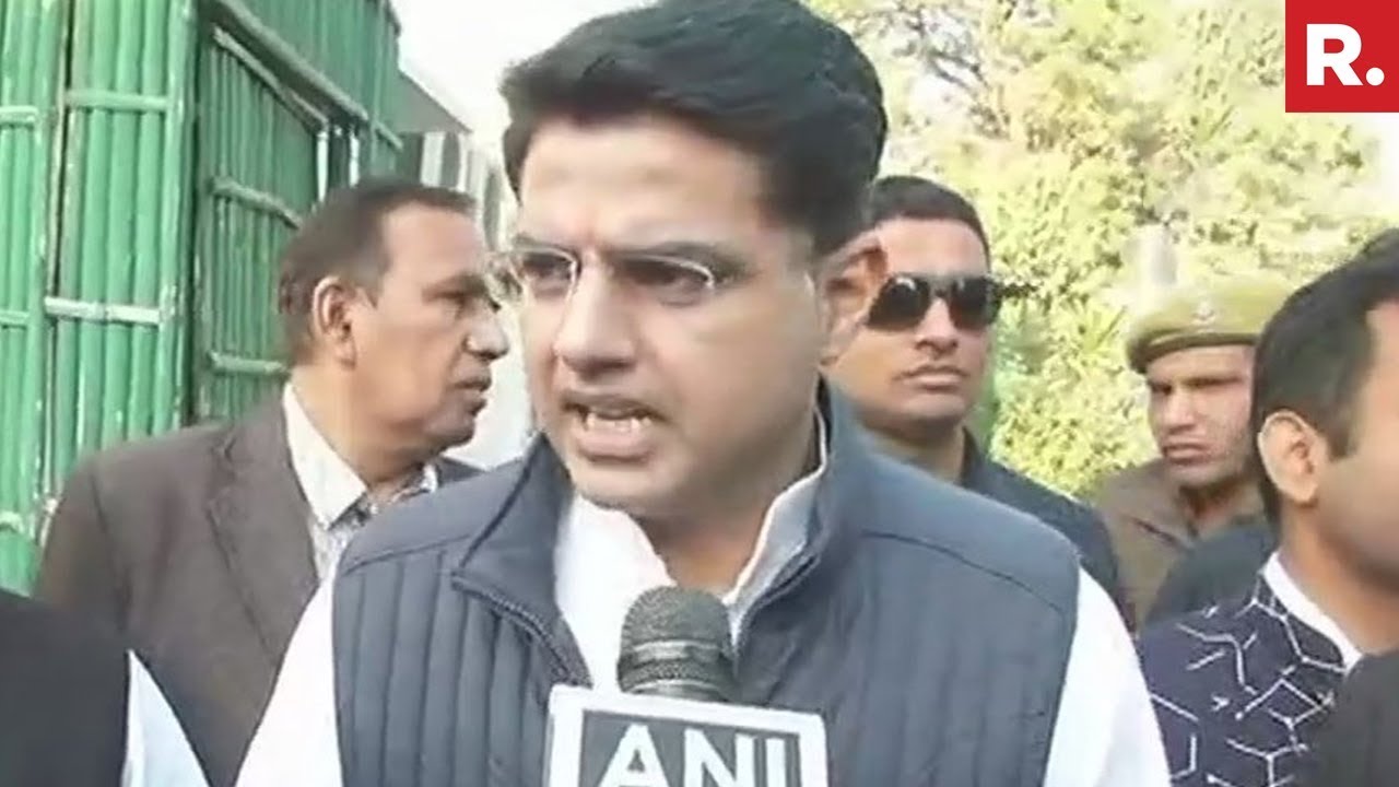 Congress' Sachin Pilot Interacts With Media After Casting His Vote