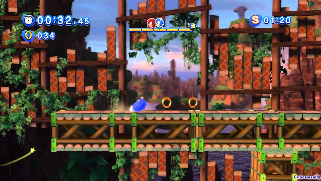 Sonic Generations PS3 - [Part 4 ~ Rival Battle 1: Metal Sonic / All Green Hill Zone Challenges - S Ranks]