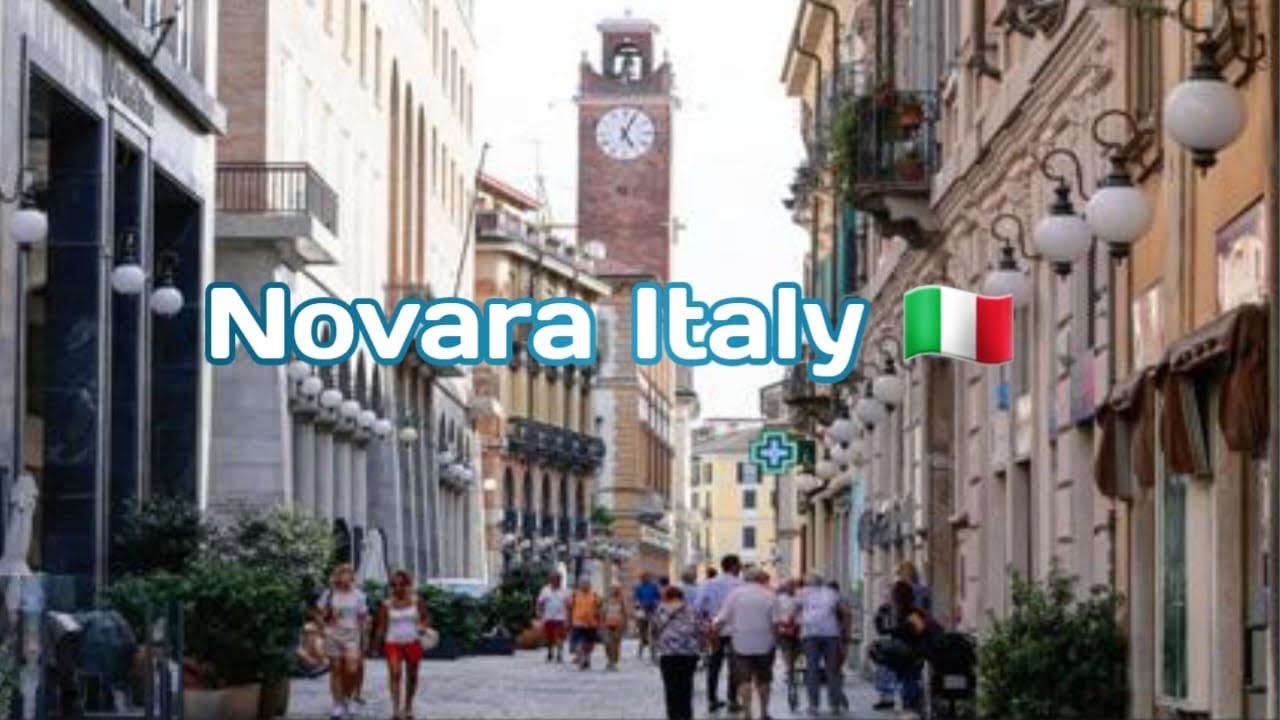 12 October 2023 walking tour of Novara Italy 🇮🇹| amazing 4 K walk in city center|