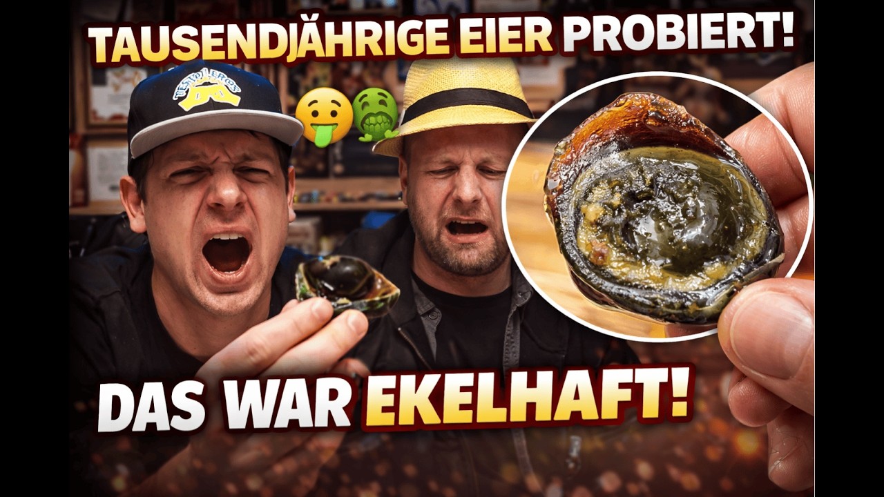 Tausendjährige Eier probiert 🤢 Das war ein Fehler… | TestoLeros