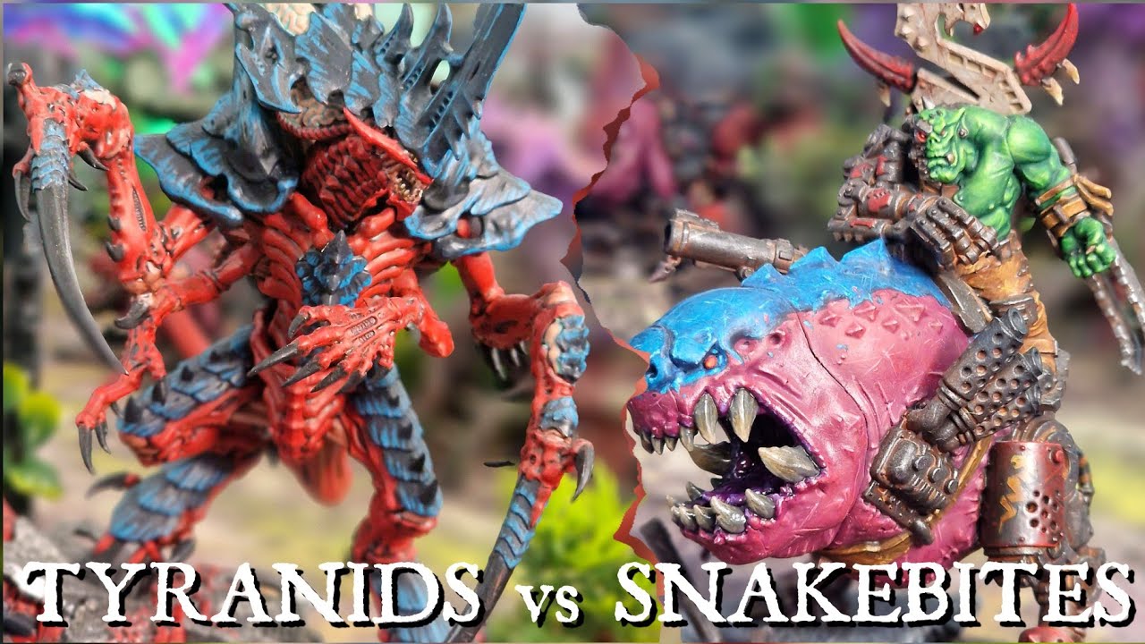 TYRANIDS vs ORKS! 2K points Warhammer 40k Battle Report.
