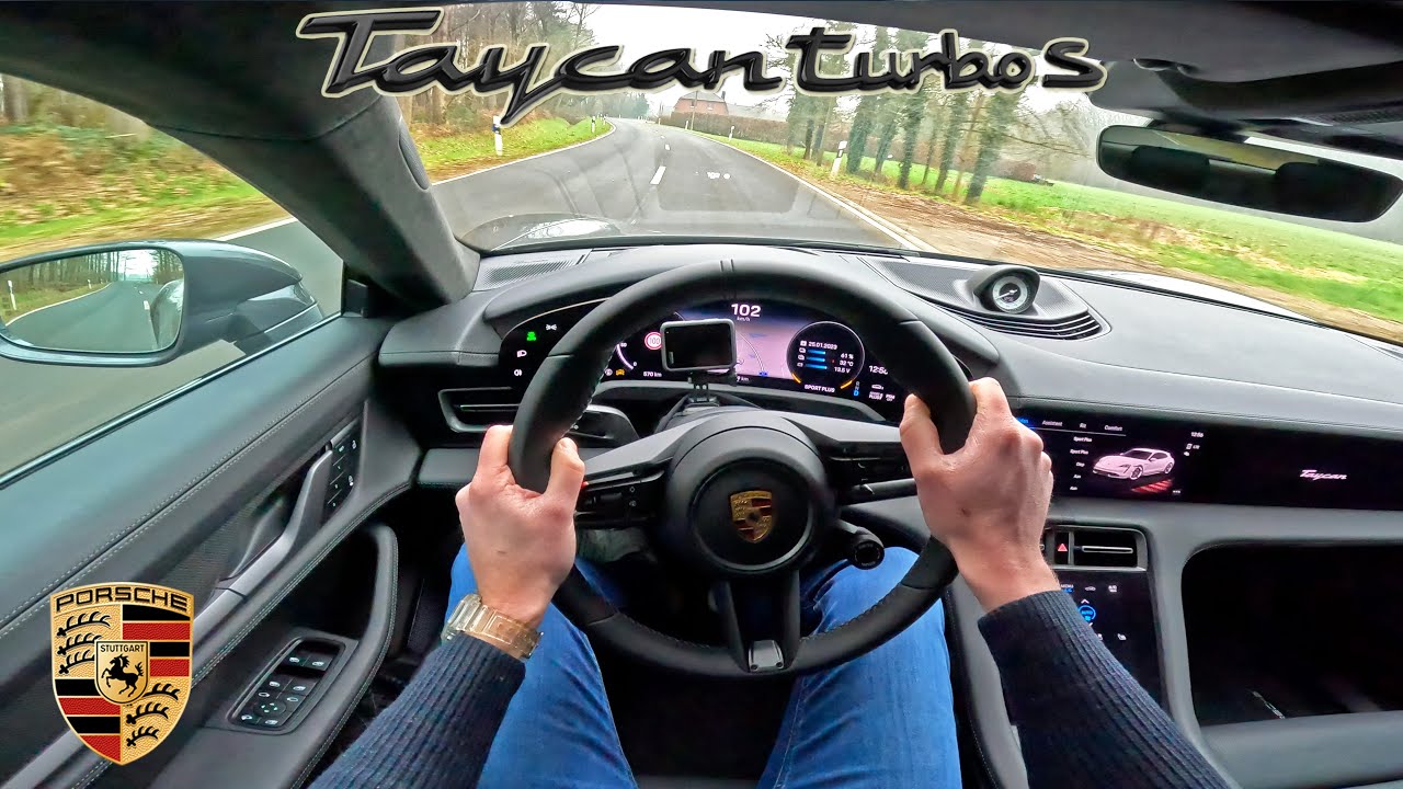 2023 PORSCHE TAYCAN TURBO S | Sport Turismo | POV Test Drive