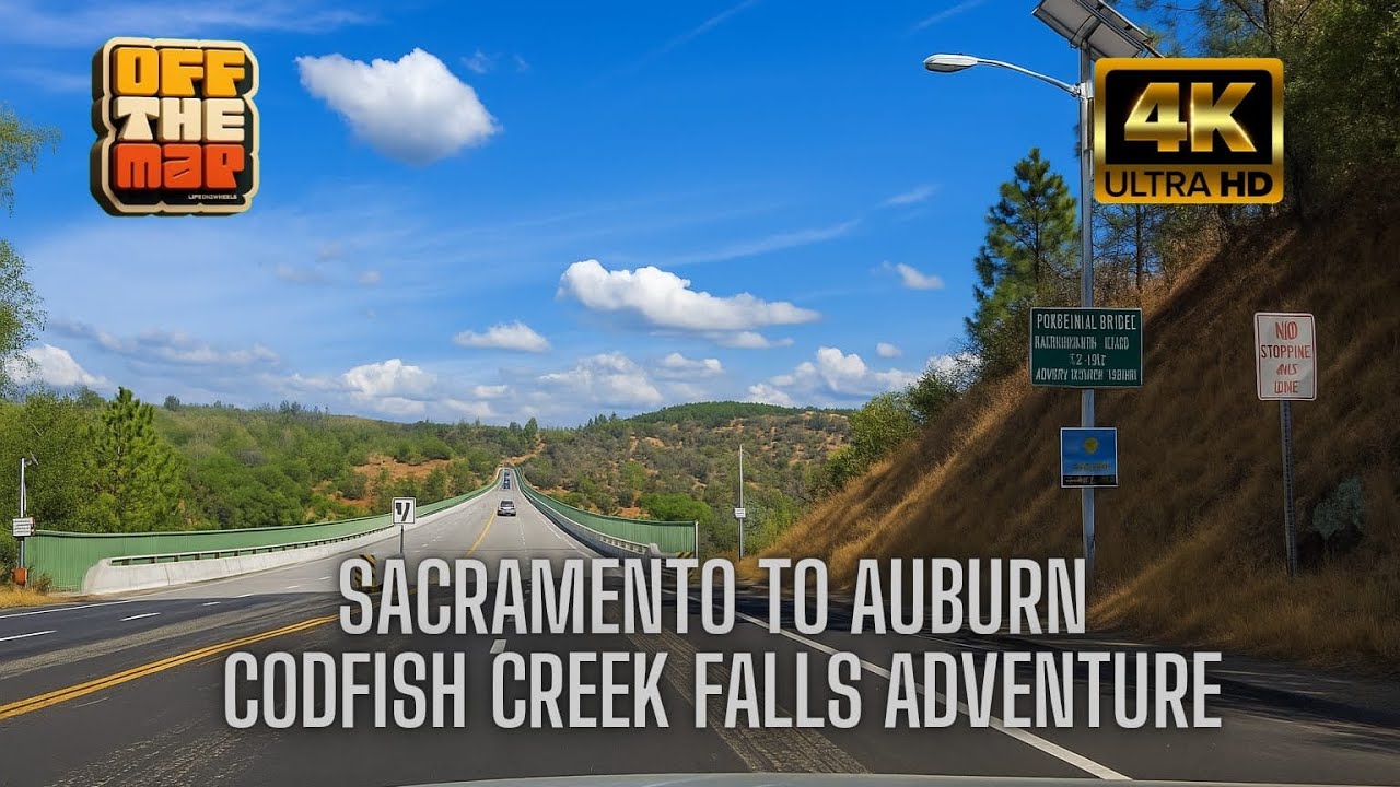 “Scenic Drive Sacramento to Auburn | Exploring Codfish Creek Falls, California”