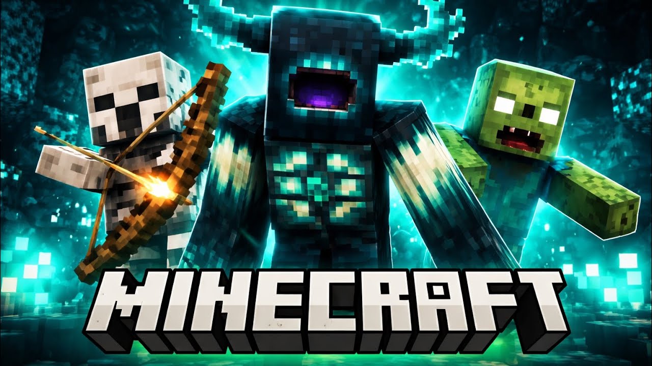 Minecraft but warden fight mob