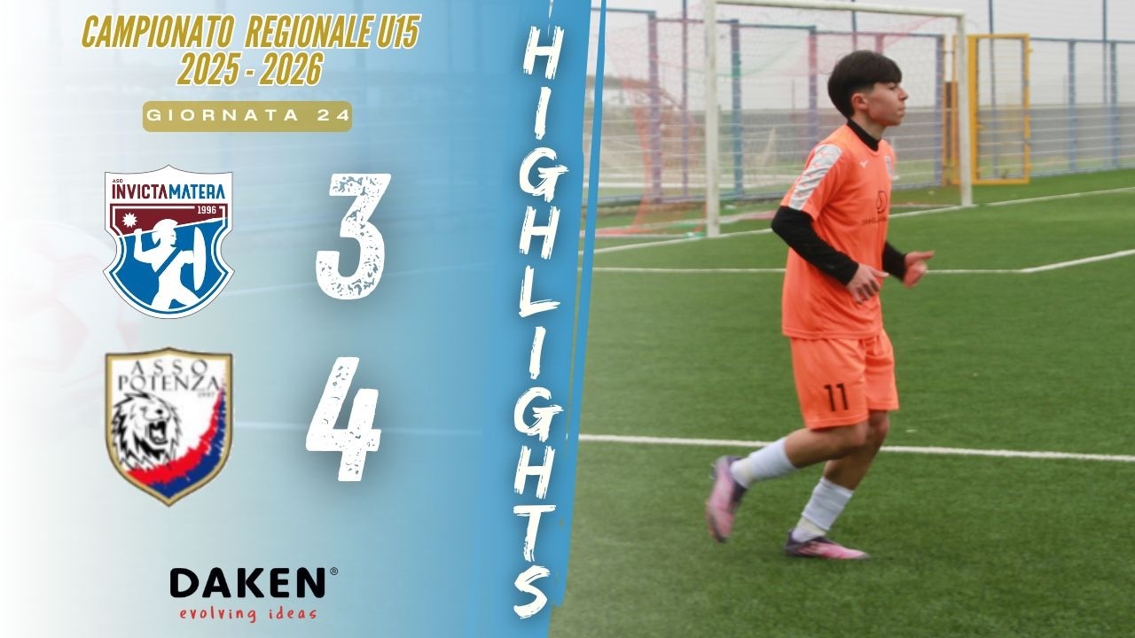 HIGHLIGHTS INVICTA MATERA U15 | Invicta Matera VS Asso Potenza. Campionato Regionale 25/26
