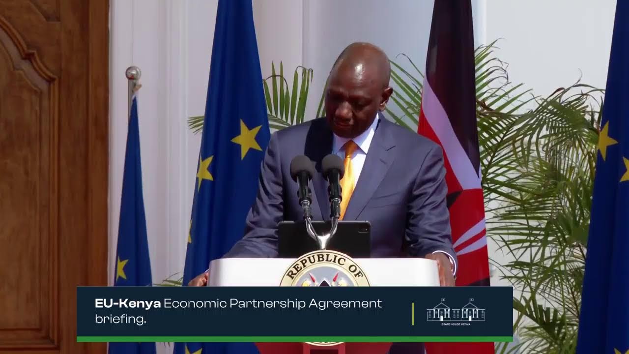 EU-Kenya Economic Partnership Agreement briefing, State House, Nairobi.
