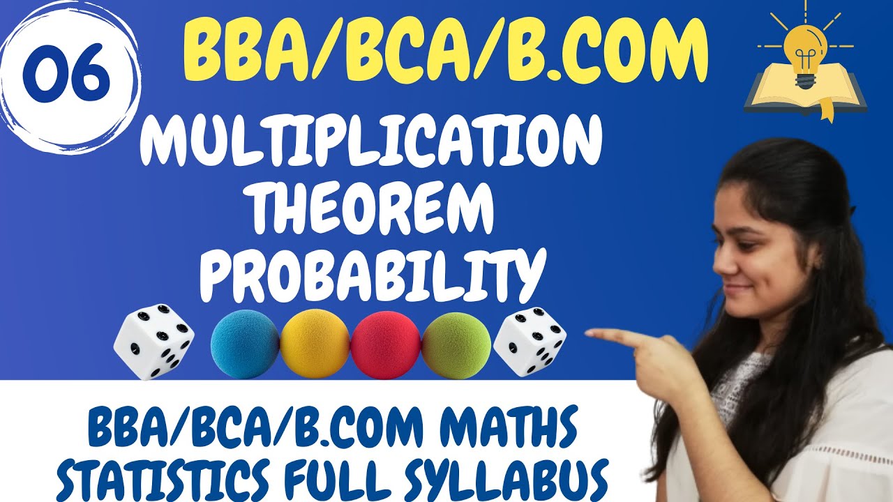 Introduction to Multiplication Theorem of Probability|BBA|BCA|B.COM|Dream Maths