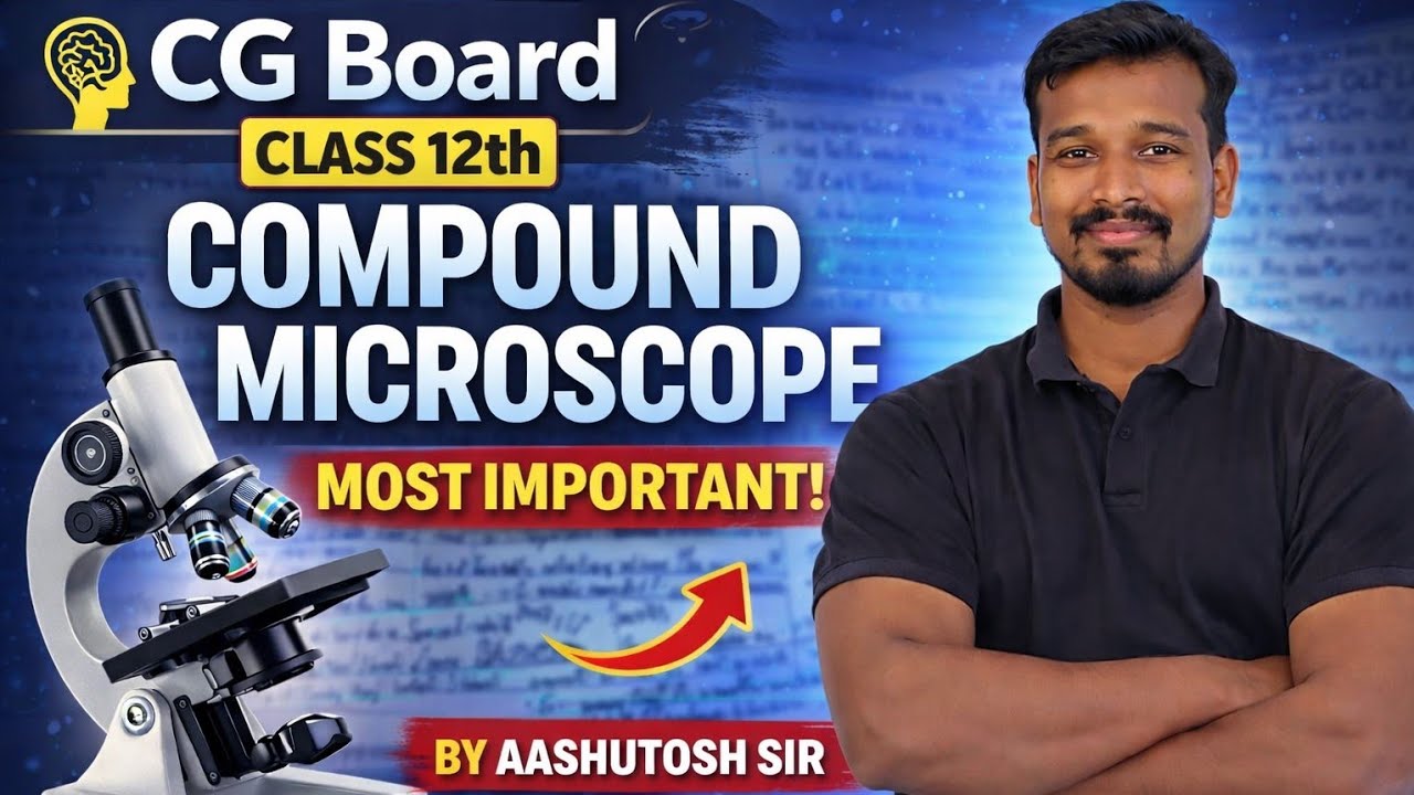 Compound Microscope 🔬 | CG Board Class 12th Physics Most Important | By Aashutosh Sir