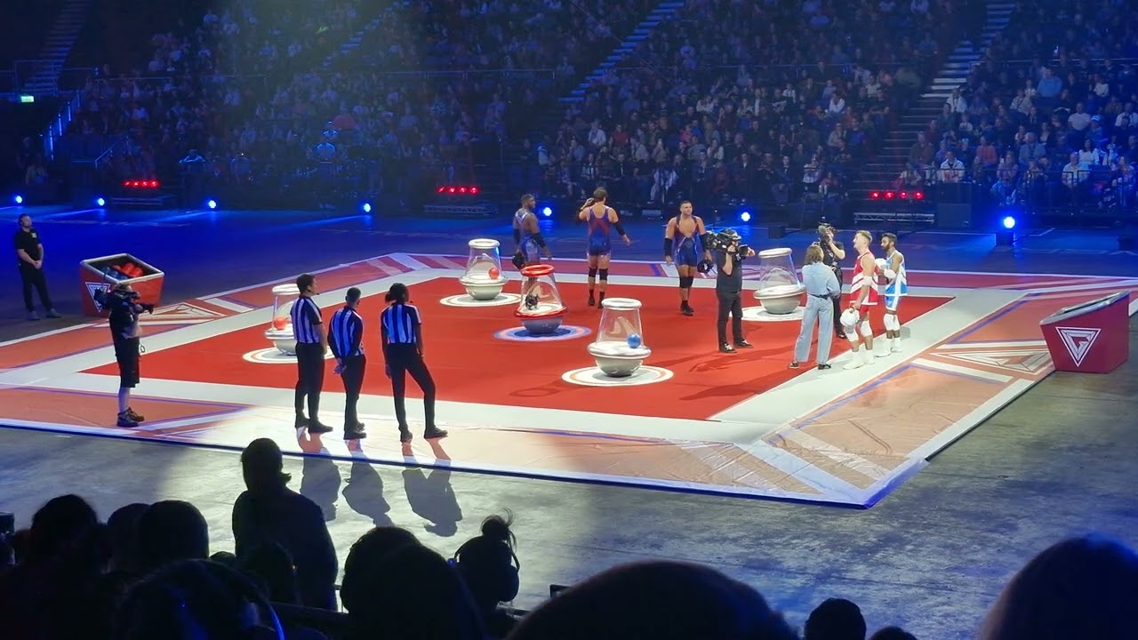 A Powerball Round Gladiators live at 02 Arena London 8 Nov 2025 morning show